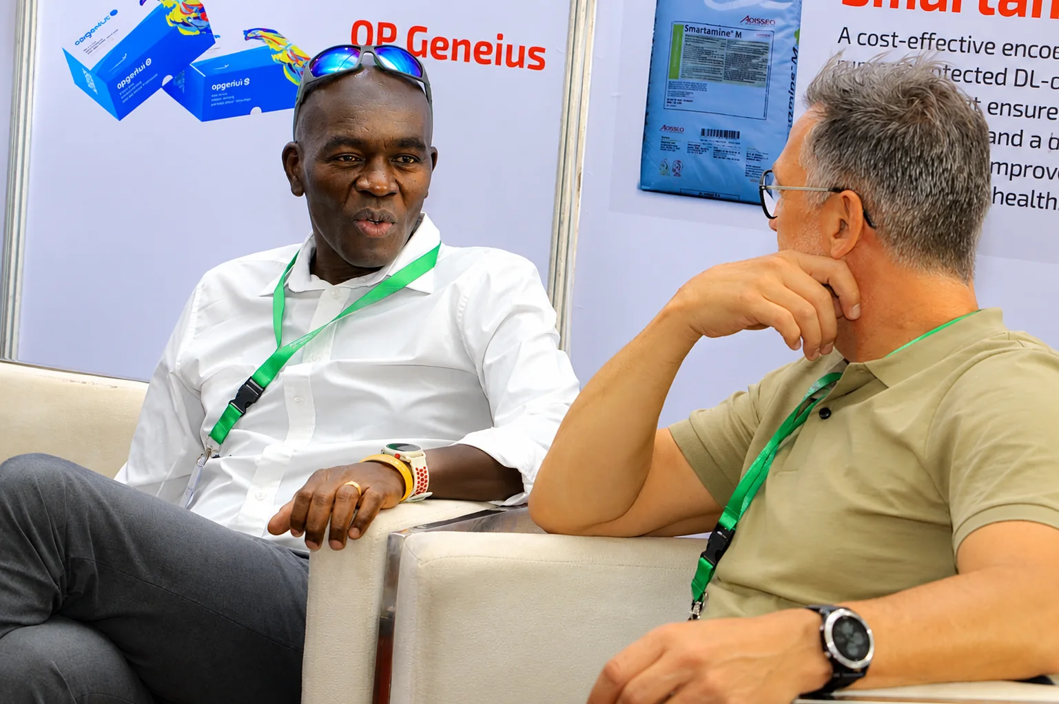 Industry professionals in conversation at the Animix stand